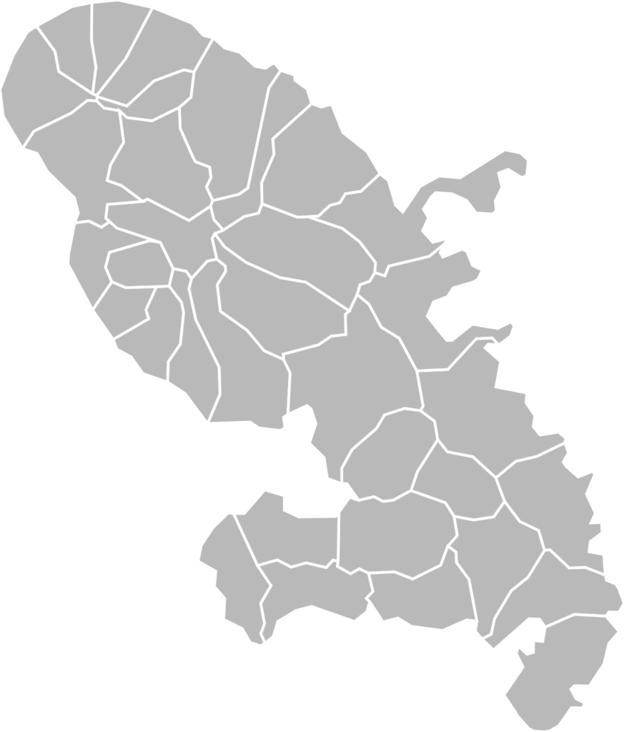 Carte de la Martinique département